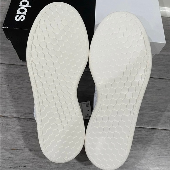 NWT // Adidas Court Adapt Cloud White / Green main image 4